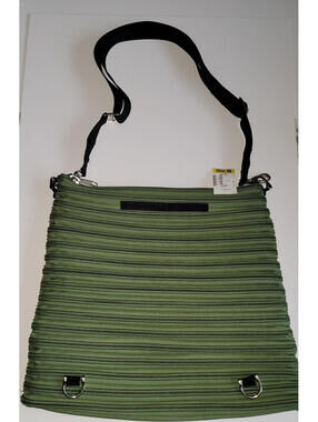 Bam Zipper Backpack Coverts Messenger Bag Green Large Y2K Nylon